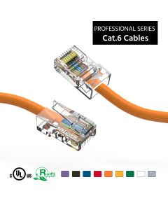 1Ft Cat6 UTP Ethernet Network Non Booted Cable Orange