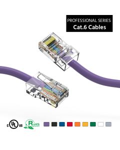 1Ft Cat6 UTP Ethernet Network Non Booted Cable Purple