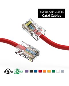 4Ft Cat6 UTP Ethernet Network Non Booted Cable Red