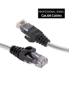 25FT CAT.6A Patch Cable Armored Anti-Rodent Slim 28AWG
