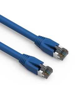 0.5Ft Cat.8 S/FTP Ethernet Network Cable Blue 24AWG