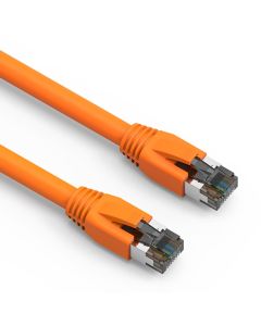 2Ft Cat.8 S/FTP Ethernet Network Cable Orange 24AWG