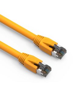3Ft Cat.8 S/FTP Ethernet Network Cable Yellow 24AWG