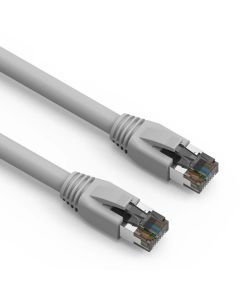 7Ft Cat.8 S/FTP Ethernet Network Cable Gray 24AWG