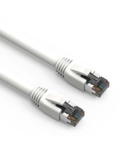10Ft Cat.8 S/FTP Ethernet Network Cable White 24AWG