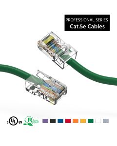 5Ft Cat5E UTP Ethernet Network Non Booted Cable Green