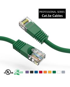10Ft Cat5E UTP Ethernet Network Booted Cable Green