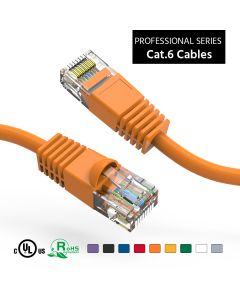 1Ft Cat6 UTP Ethernet Network Booted Cable Orange