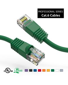 7Ft Cat6 UTP Ethernet Network Booted Cable Green