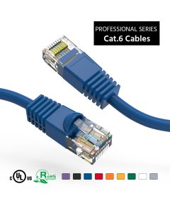 50Ft Cat6 UTP Ethernet Network Booted Cable Blue