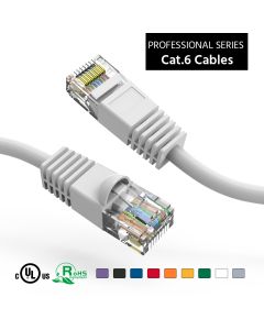 9Ft Cat6 UTP Ethernet Network Booted Cable White