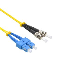 1m ST/UPC-SC/UPC Singlemode Duplex OFNR 2.0mm Fiber Optic Patch Cable
