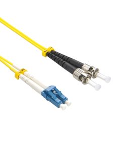 1m LC/UPC-ST/UPC Singlemode Duplex OFNR 2.0mm Fiber Optic Patch Cable