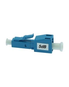 LC/UPC SM Attenuator F-M 5dB Plastic Blue