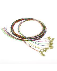 12-Pack 3m LC/UPC OM3 Multimode Multicolor Pigtail