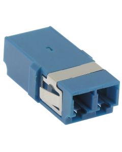LC/UPC Singlemode Duplex Fiber Optic Coupler without Flange, Blue