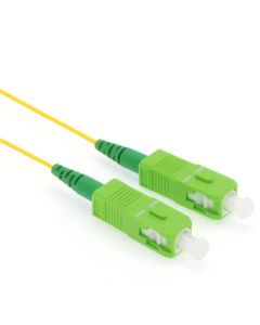 1m SC/APC-SC/APC Singlemode Simplex 1.6mm Slim Fiber Optic Patch Cable with Short Boot