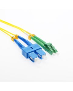 5m SC/UPC-LC/APC Singlemode Duplex OFNR 2.0mm Fiber Optic Patch Cable
