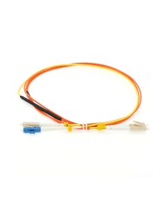2m Singlemode LC to OM1 LC Duplex Mode Conditioning Fiber Optic Patch Cable