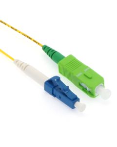 5m LC/UPC-SC/APC Singlemode Simplex 1.2mm Slim Fiber Optic Patch Cable with Short Boot
