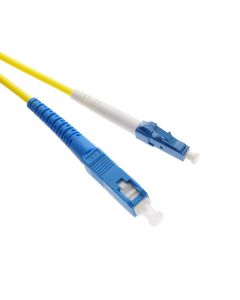 1m LC/UPC-SC/UPC Singlemode Simplex OFNR 3.0mm Fiber Optic Patch Cable