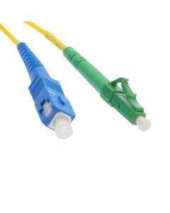 3m SC/UPC-LC/APC Singlemode Simplex OFNR 2.0mm Fiber Optic Patch Cable