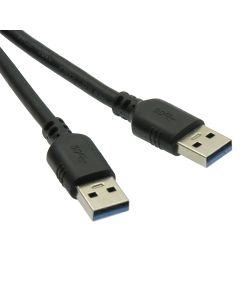 6Ft USB3.0 A-Male to A-Male Black