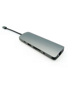 USB 3.1 Type-C to USB3.0x3+Micro SD+SD/MMC+HDMI+Gigabit+Type-C Charging