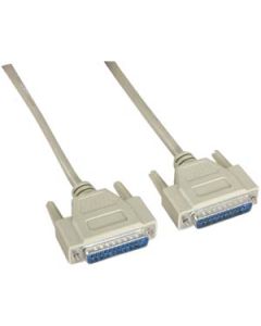 6Ft DB25 M/M Serial Cable 25C Straight