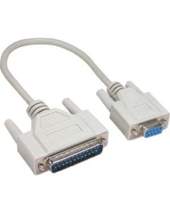 1Ft DB9-F/DB25-M Serial Cable