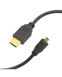 1Ft High Speed HDMI Male / Micro (Type D) Male Slim Cable 36AWG 4K