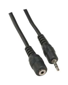 6Ft 2.5mm Stereo M/F Speaker/Headset Cable