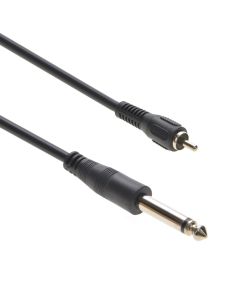 10Ft 1/4" Mono Plug/RCA Male Cable