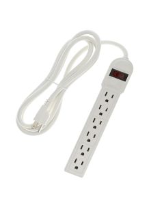 6Ft 6-Outlet Surge Protector 14AWG/3, 15A, 90J