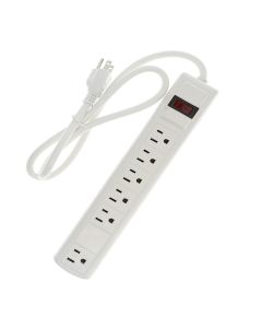 3Ft 6-Outlet Perpendicular Surge Protector 14AWG/3, 15A 90J