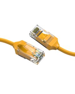 2Ft Cat.6 28AWG Slim Ethernet Network Cable Yellow