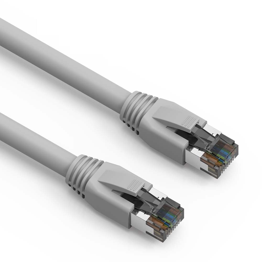 0.5Ft Cat.8 S/FTP Ethernet Network Cable Gray 24AWG