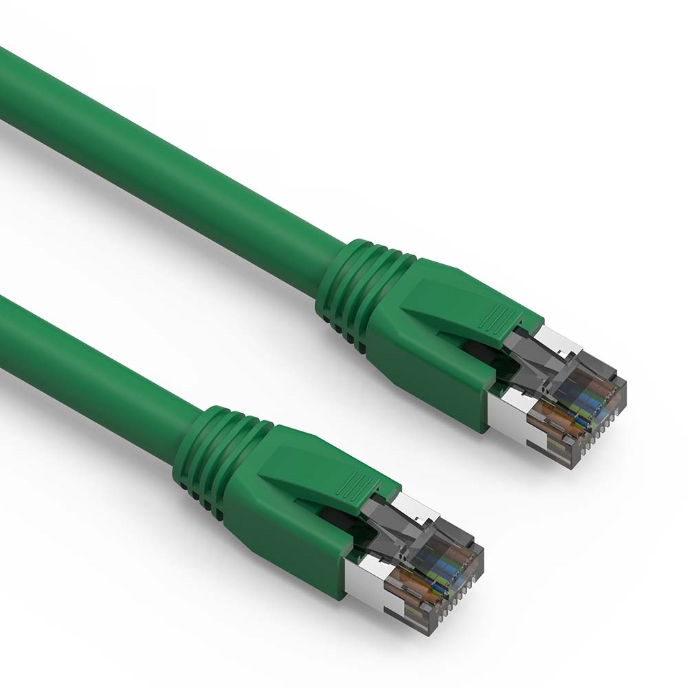 1Ft Cat.8 S/FTP Ethernet Network Cable Green 24AWG