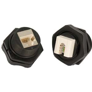 Cat.6 RJ45 Shielded Industrial Panelmount Jack