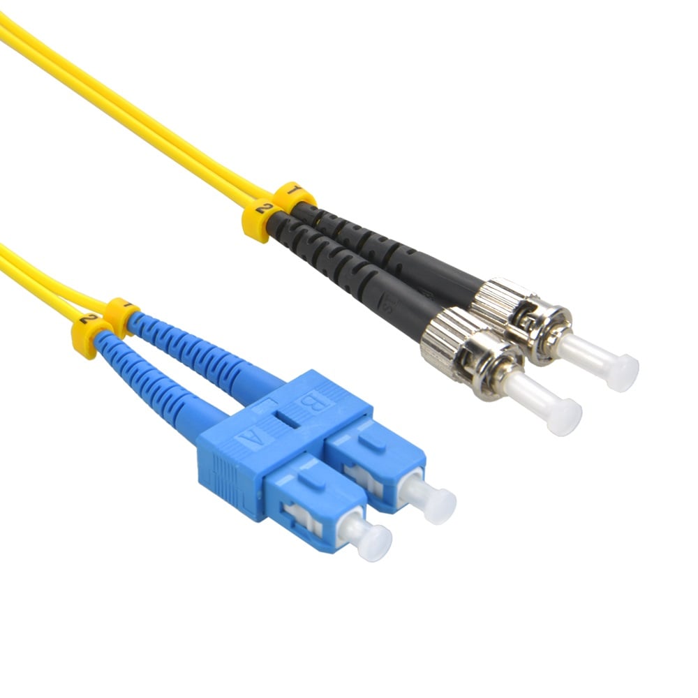2m ST/UPC-SC/UPC Singlemode Duplex Fiber Optic Patch Cable