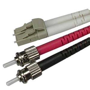 2m LC/UPC ST/UPC OM2 Multimode Duplex OFNR Fiber Optic Patch Cable