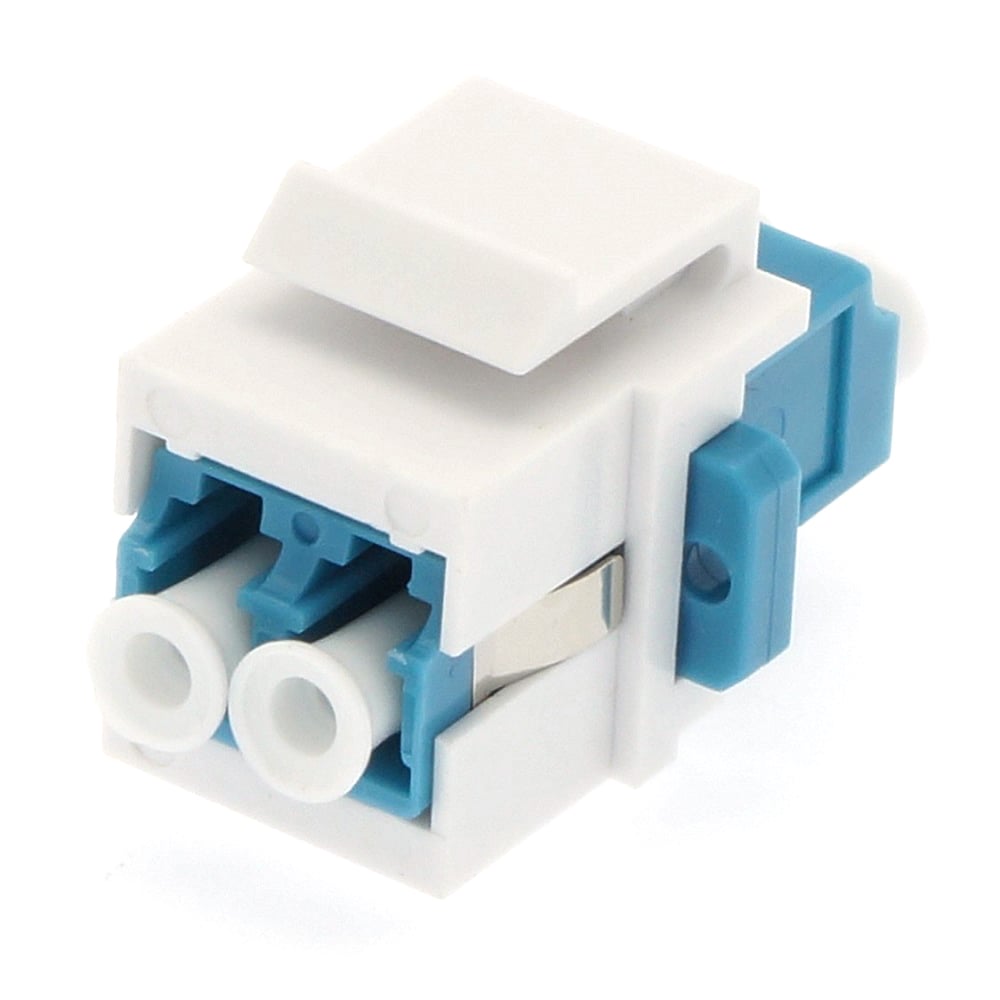 Keystone Jack LC/UPC Siglemode Dupplex Blue
