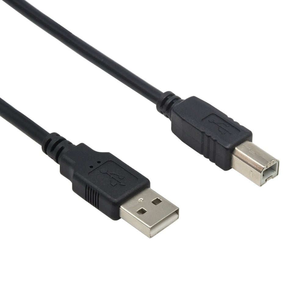 15Ft A-Male to B-Male USB2.0 Cable Black