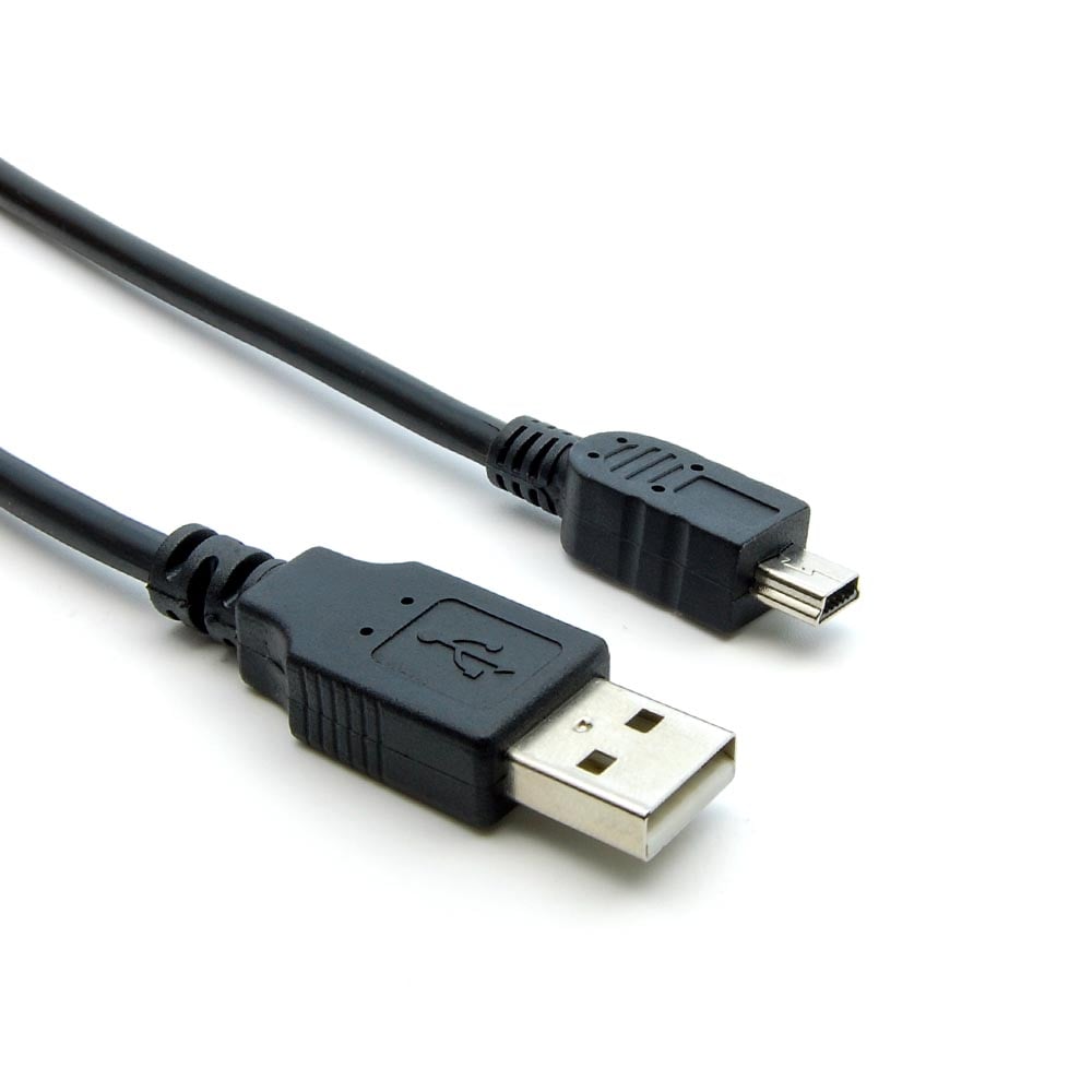 10Ft A Male to Mini-B 5Pin Male USB2.0 Cable