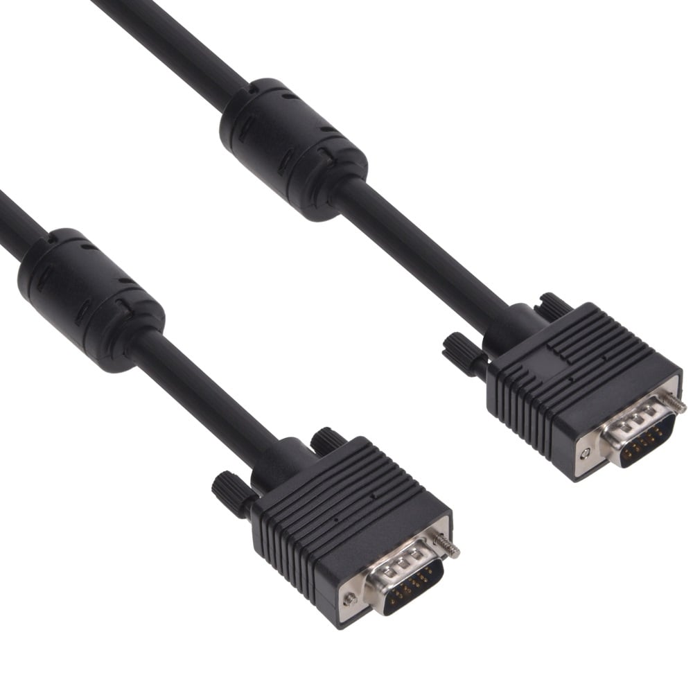 100Ft SVGA Male to Male Cable w/Ferrite Core