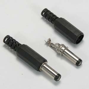 2.1mm/5.5mm Round Plug Solder Type