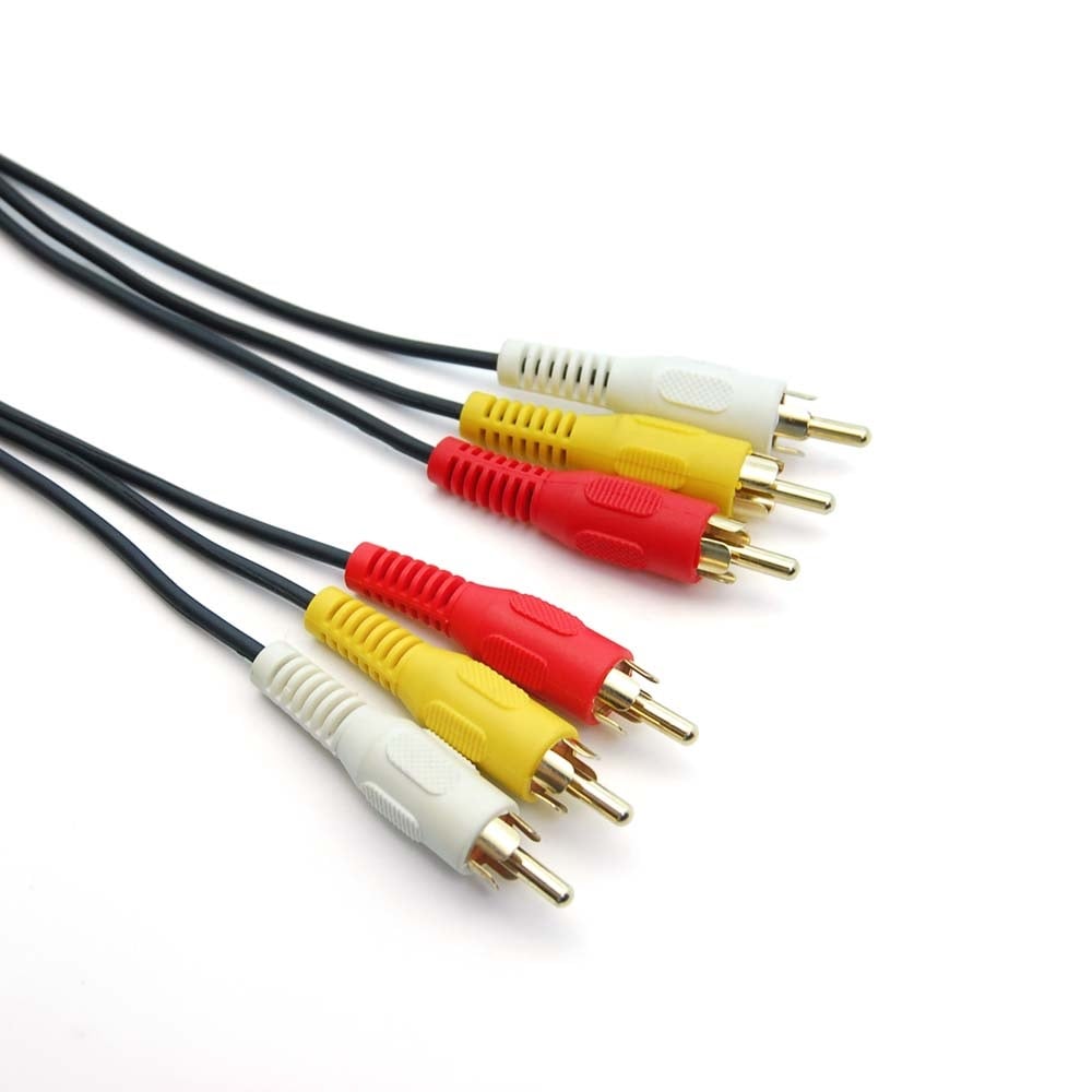 25Ft RCA M/M x 3 Audio/Video Cable Gold Plated
