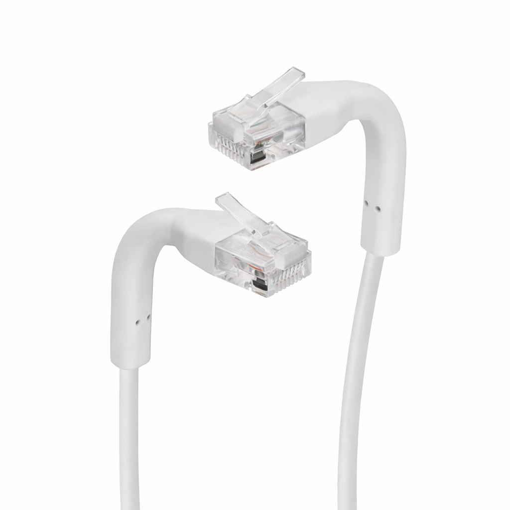 3Ft Cat6A UTP Bendable Slim Ethernet Network Cable 28AWG White