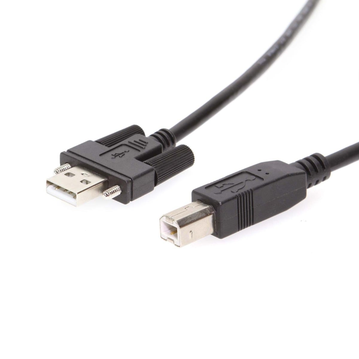 10ft USB 2.0 Screw-Locking Type-A to B Cable