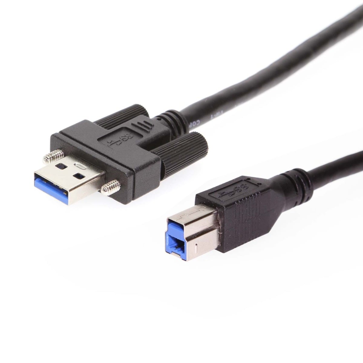 6ft USB 3.2 Gen 1 Screw-Locking Type-A to B Cable - High-Speed Data Transfer